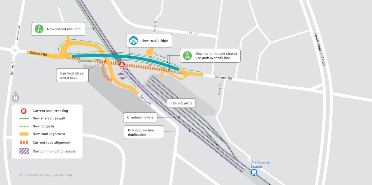 Removal Of Vic Camms Road Level Crossing Fast Tracked To Construction Removal Of Vic Camms Road Level Crossing Fast Tracked To Construction