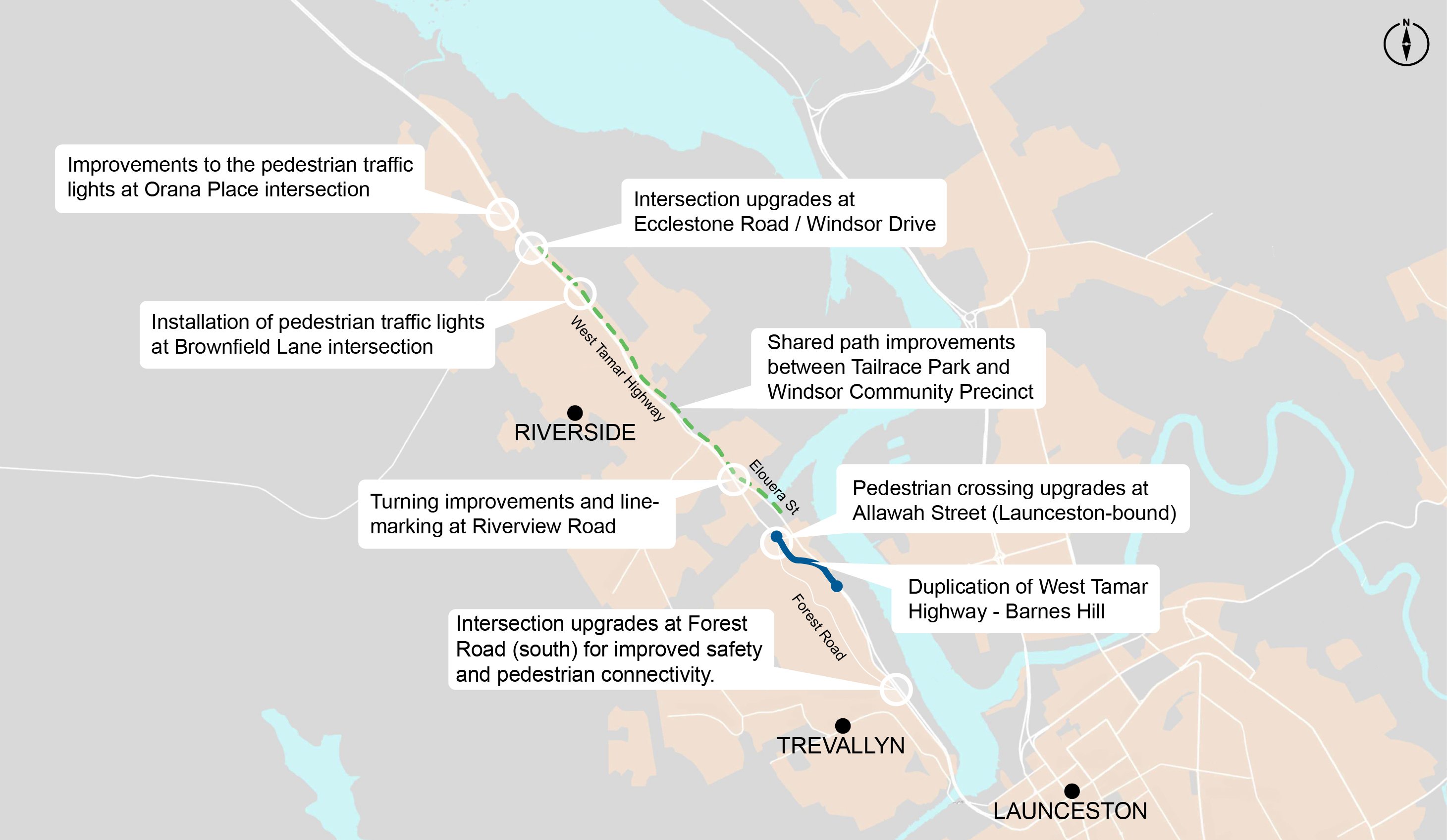 West-Tamar-Highway-upgrades-Riverside-Overall-project