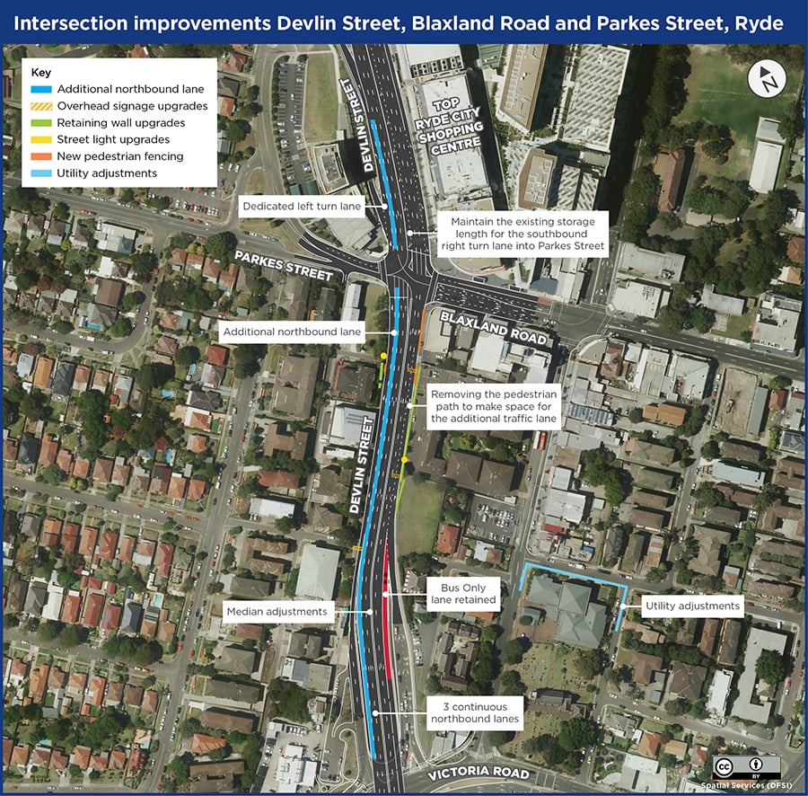 devlin-blaxland-parkes-ryde-road-improvements-map