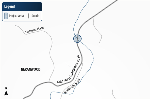gold-coast-springbrook-road-project-map