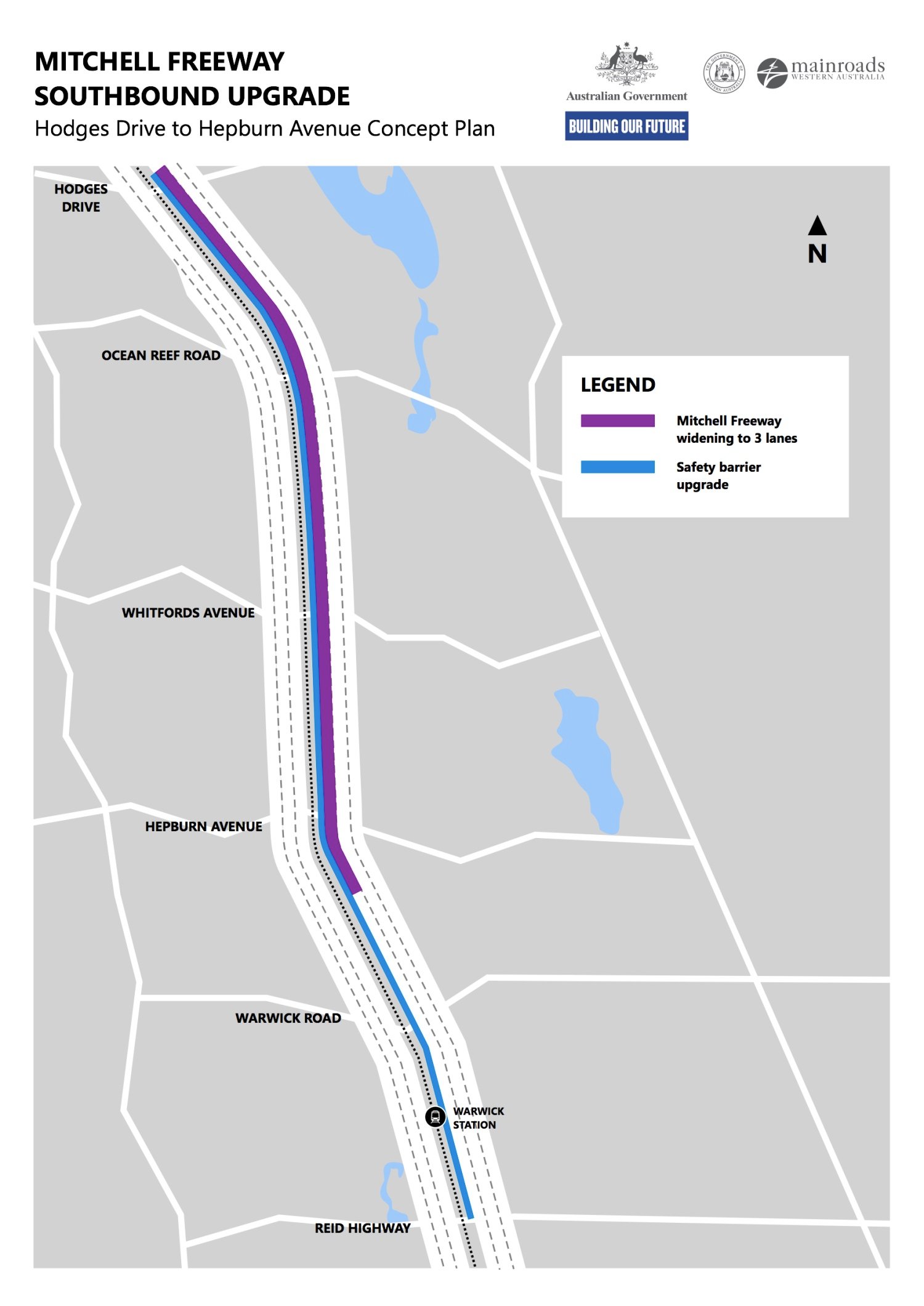 mitchell-freeway-sb-upgrade-map