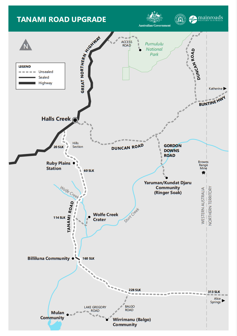 tanami-road-sealing-project-map
