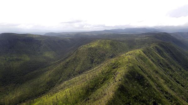 The proposed site for the Mt Emerald wind farm on the Atherton Tablelands. 