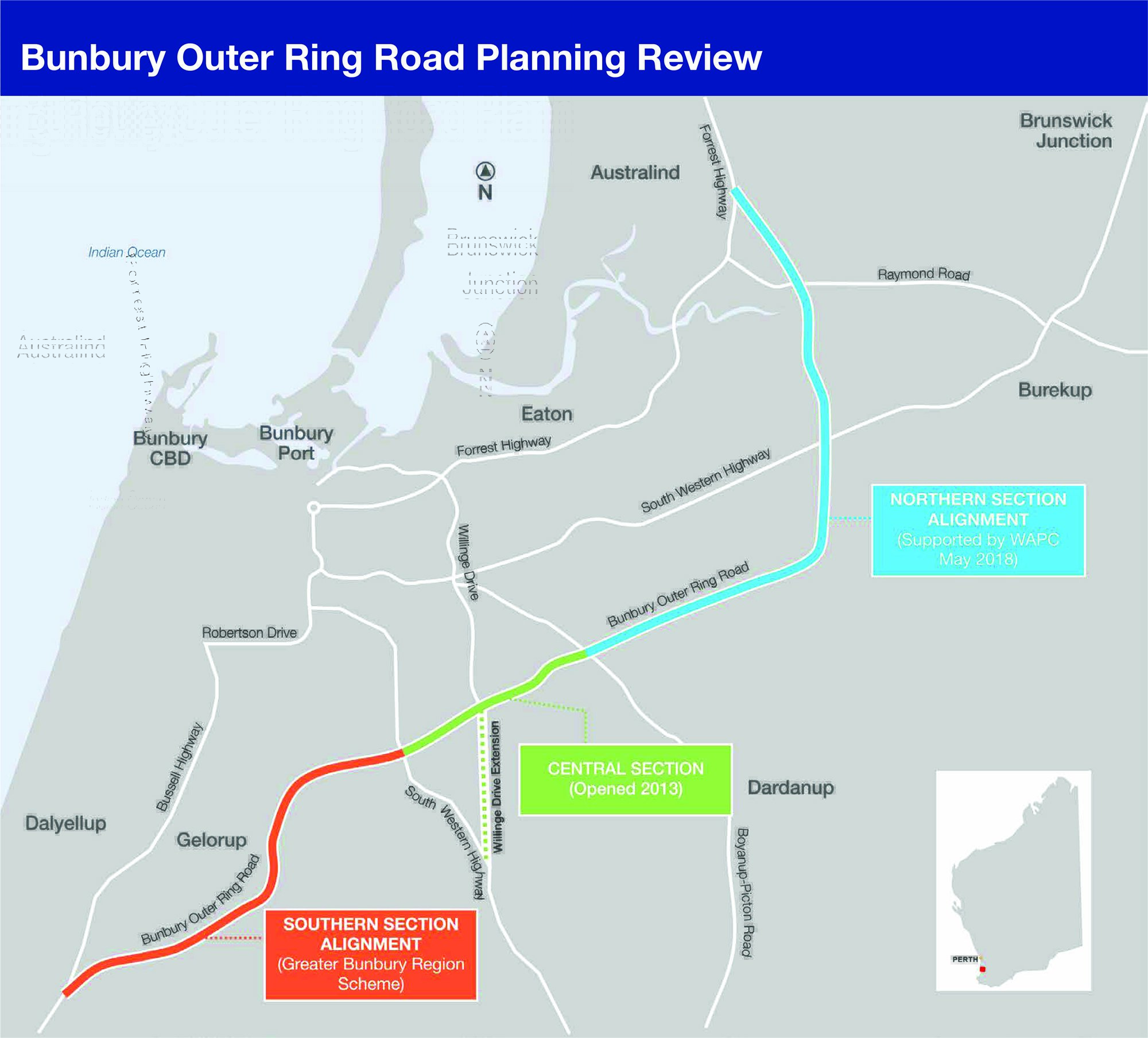 bunbury-outer-ring-road-map