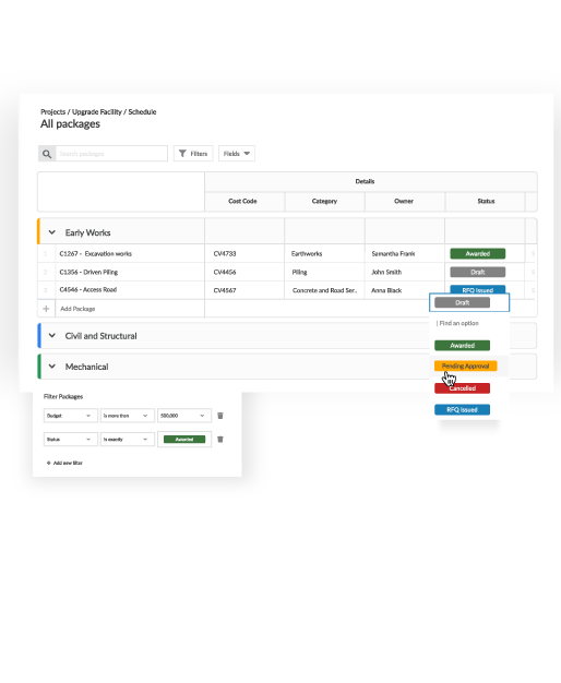 Modular Solutions Procurement Schedule