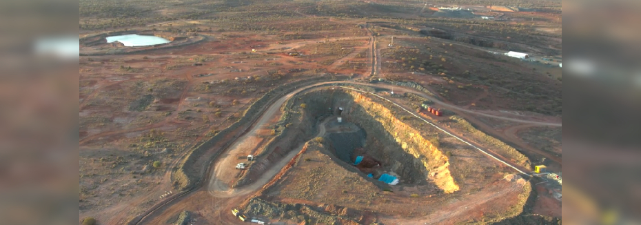 Aerial view of the mine (cr: Bellevue Gold)