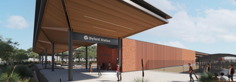 Byford Station platforms (cr: Government of Western Australia)