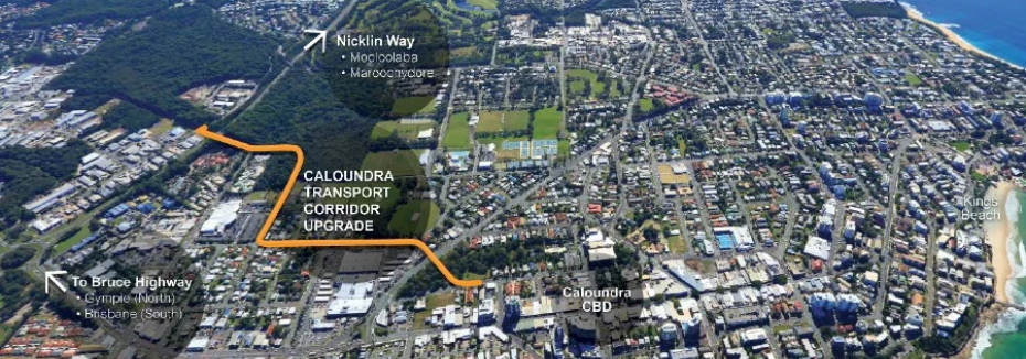 Caloundra Transport Corridor Upgrade (cr: Sunshine Coast Council)