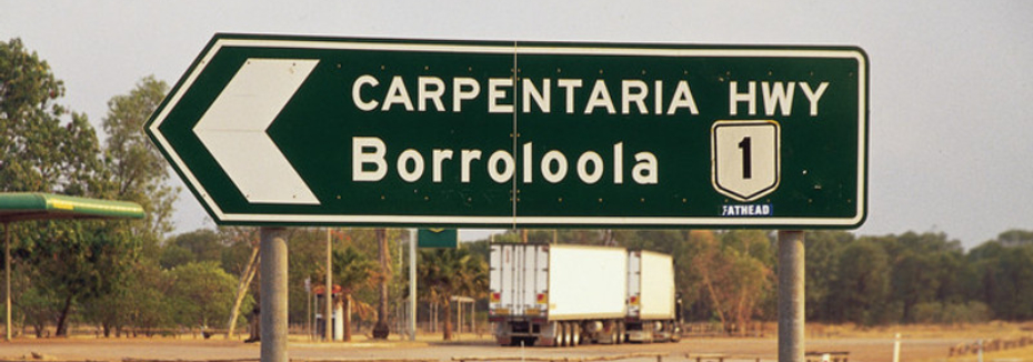 Carpentaria Highway sign (cr: expressway.online)