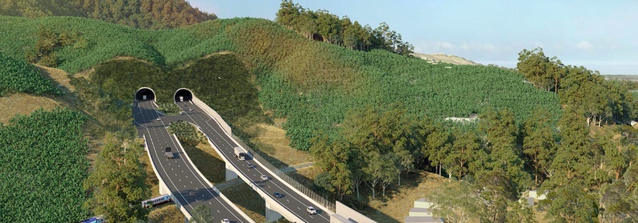 Shephards Lane tunnel (cr: Pacific Highway Upgrade - Coffs Harbour Bypass)