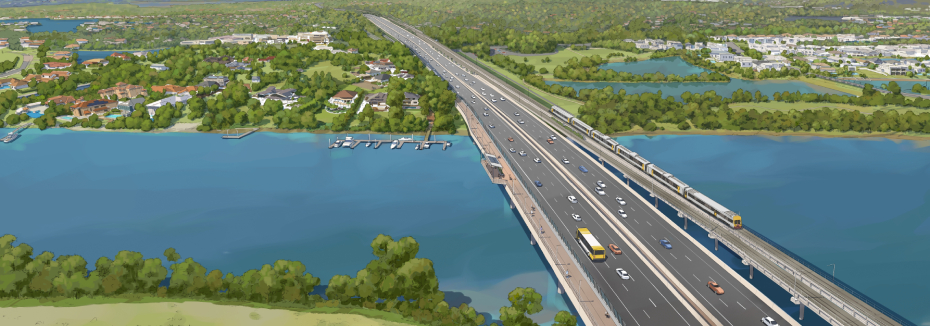 Coomera Connector Stage 1 (cr: Department of Transport and Main Roads)