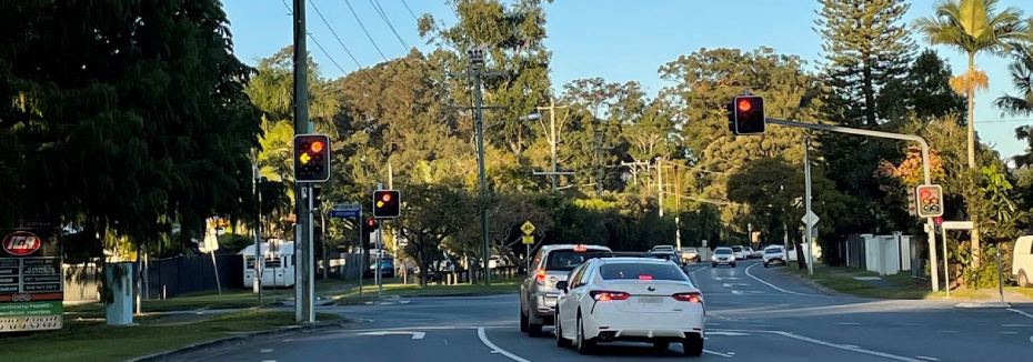 Currumbin Waters intersection (cr: Transport and Main Roads Queensland Facebook)