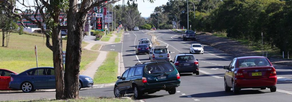 Dunheved Road upgrade (cr: Daily Telegraph)