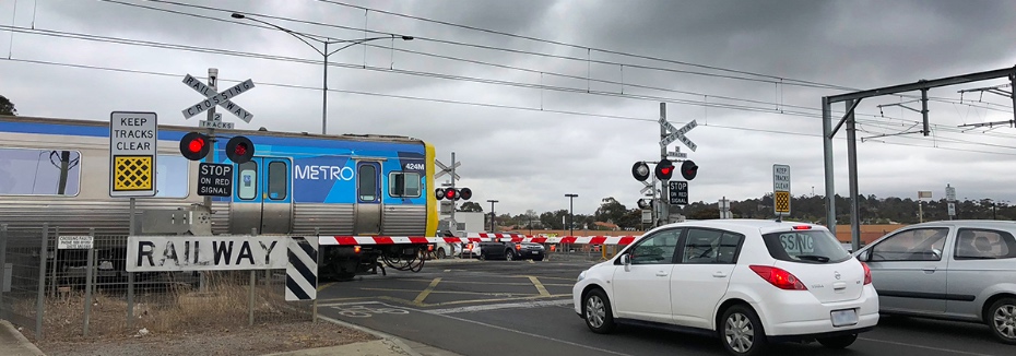 Gap Road level crossing (cr: Level Crossing Removal Project)