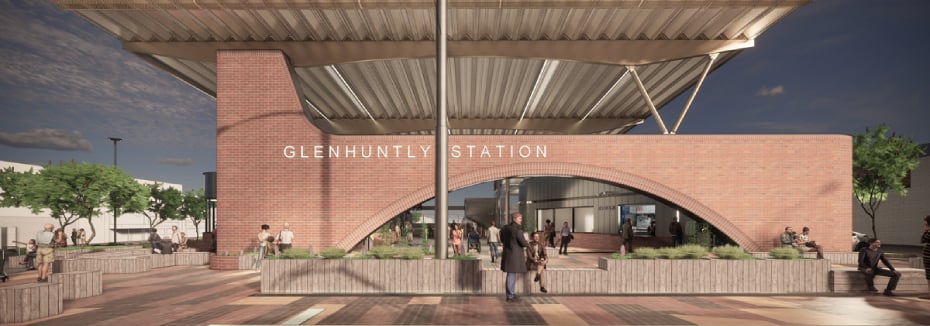Glenthuntly Station (cr: Level Crossing Removal Project)