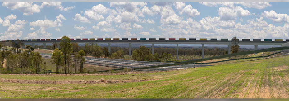 Proposed viaduct on Gowrie to Helidon project (cr: ARTC - Inland Rail)