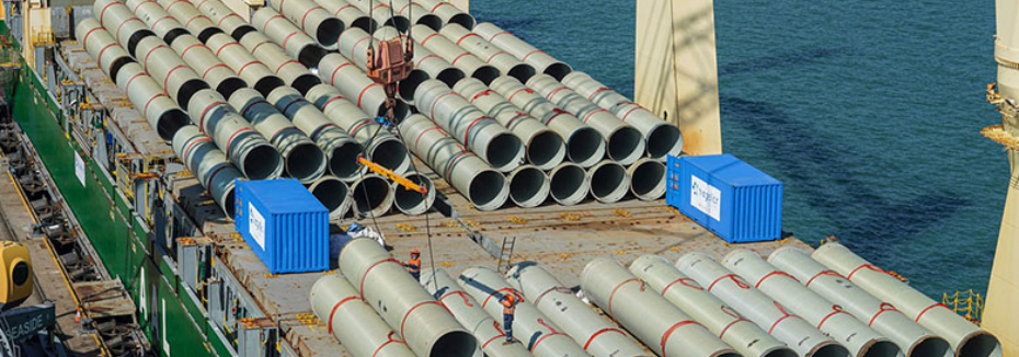 Final bulk delivery of pipes for the Haughton project (cr: Townsville City Council)