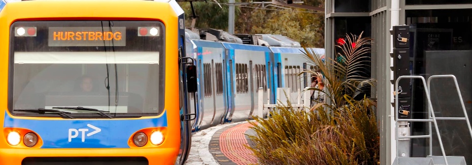 Hurstbridge Line train (cr: Victoria's Big Build)