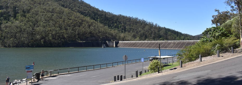 Lake Borumba dam (cr: Queensland Hydro)