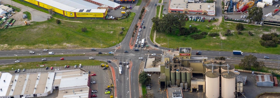 Leach Highway & Welshpool Road interchange (cr: Main Roads WA)