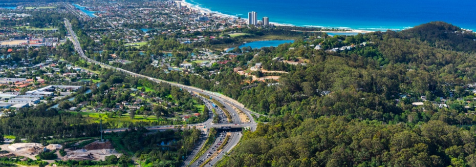 Varsity Lakes to Tugun (cr: Department of Transport and Main Roads)