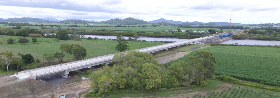 Mackay Ring Road Pioneer River Bridge (cr: Department of Transport and Main Roads)