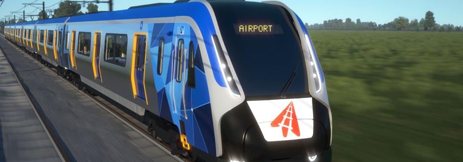 Melbourne Airport train (cr: Victoria's Big Build)