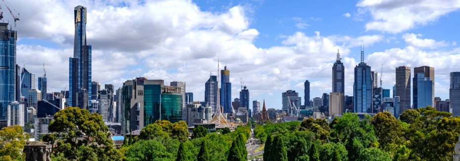 Melbourne skyline (cr: Wikipedia)