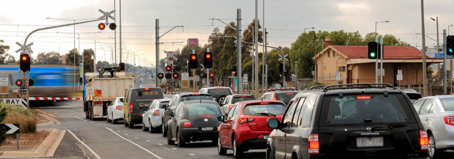 Melton Highway level crossing (cr: Victoria's Big Build)