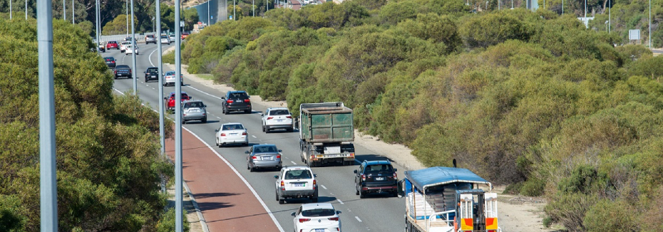 Mitchell Freeway southbound (cr: Main Roads WA)