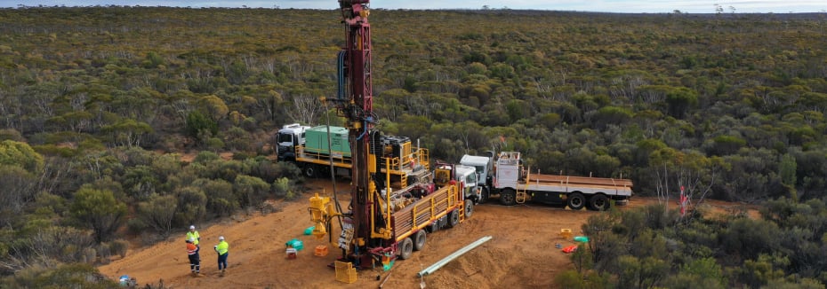 Test drilling for Mount Holland project (cr: Wesfarmers)