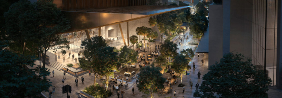 Artist impression of Albert Street Station entrance (cr: Cross River Rail)