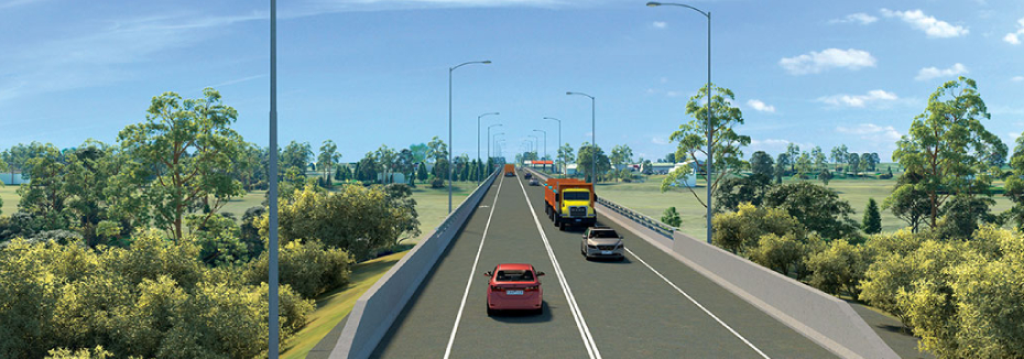 Artist impression of the new bridge (cr: Transport for NSW)