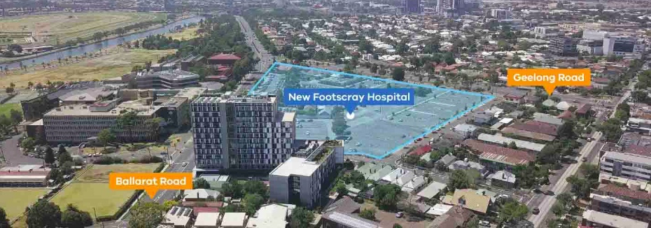 New Footscray Hospital (cr: Multiplex)