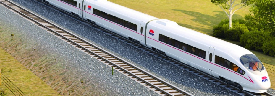 NSW fast rail render (cr: Build Sydney)