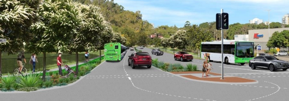Oval and First avenues intersection (cr: Sunshine Coast Council)