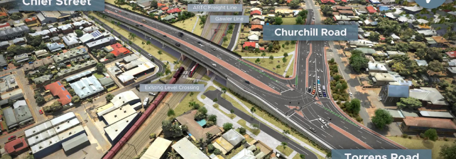 Ovingham Level Crossing Removal Project (cr: Department for Infrastructure and Transport)