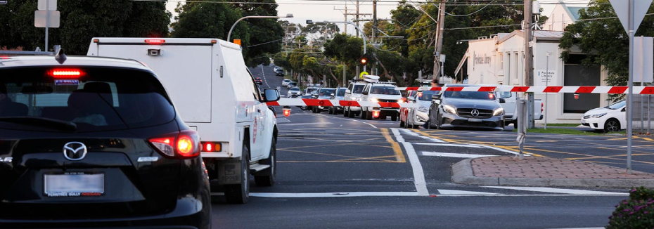 Parker Road level crossing (cr: Victoria's Big Build)