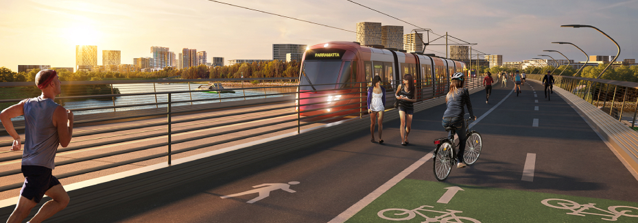 Parramatta Light Rail Stage 2 (cr: NSW Government)