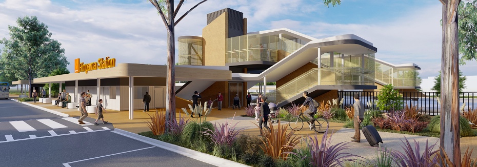 Pimpama station design (cr: Cross River Rail)