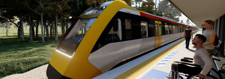 Concept design of new passenger train (cr: Downer Group)