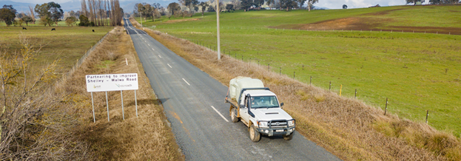 Walwa-Shelley road (cr: Regional Roads Victoria)