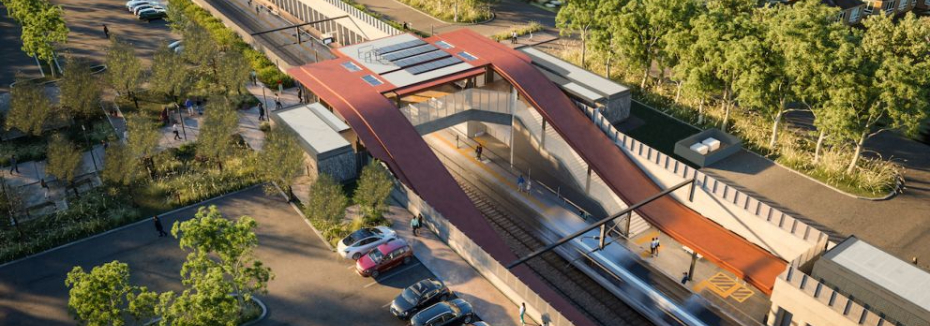 New Ringwood East Station (cr: Level Crossing Removal Project)