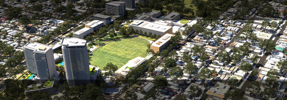 Artist impression of Subi East precinct (cr: DevelopmentWA)