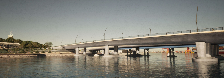 Artist impressing of Swan River Crossings (cr: Main Roads WA)