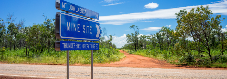 Project site entrance (cr: Sheffield Resources Limited)