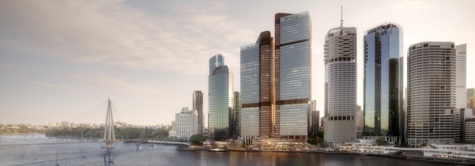 Waterfront Brisbane development (cr: Brisbane Times)