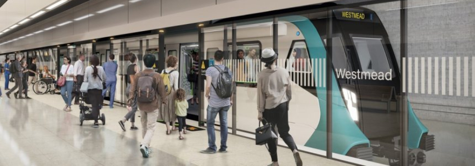 Westmead Station platform (cr: Sydney Metro)