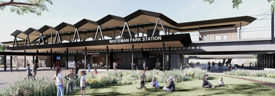 Station forecourt (cr: METRONET)