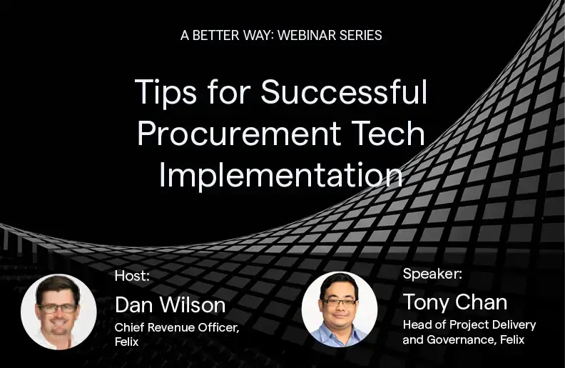 Webinar on successful procurement tech implementation